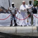 Video. Pope Leo XIV casts wreath into sea in memory of migrants lost on Atlantic route