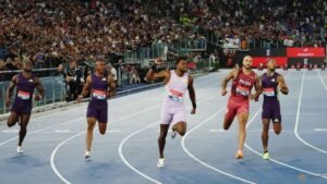 Lyles storms to victory, Alfred beats Jefferson-Wooden at Rome Diamond League