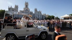 Pope Leo tells 1.2 million crowd in Madrid that God stands with the poor