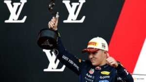 Hadjar ends ‘longest race’ with hard-fought podium