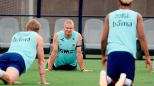 Golf, games and parenting tips – how Norway’s Haaland is preparing for World Cup opener
