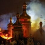 Nine killed, historic monastery on fire as Ukraine faces major Russian attacks