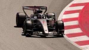 Airborne gravel blamed for Hulkenberg’s Barcelona retirement