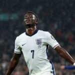 England’s Saka prepared to push through Achilles pain in World Cup bid