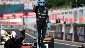 Russell takes pole for Austrian GP as Verstappen crashes
