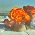 Watch: New footage shows moment Iranian drone struck Kuwait airport