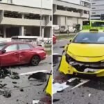 Man to be charged after driving erratically and crashing into taxi at Kallang Bahru