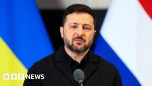 Zelensky set for London talks as he criticises ‘vile’ Chornobyl drone strike