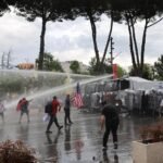 Protesting a luxury resort in Albania