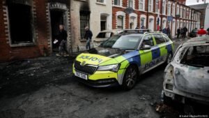 Violent protests erupt over Belfast stabbing