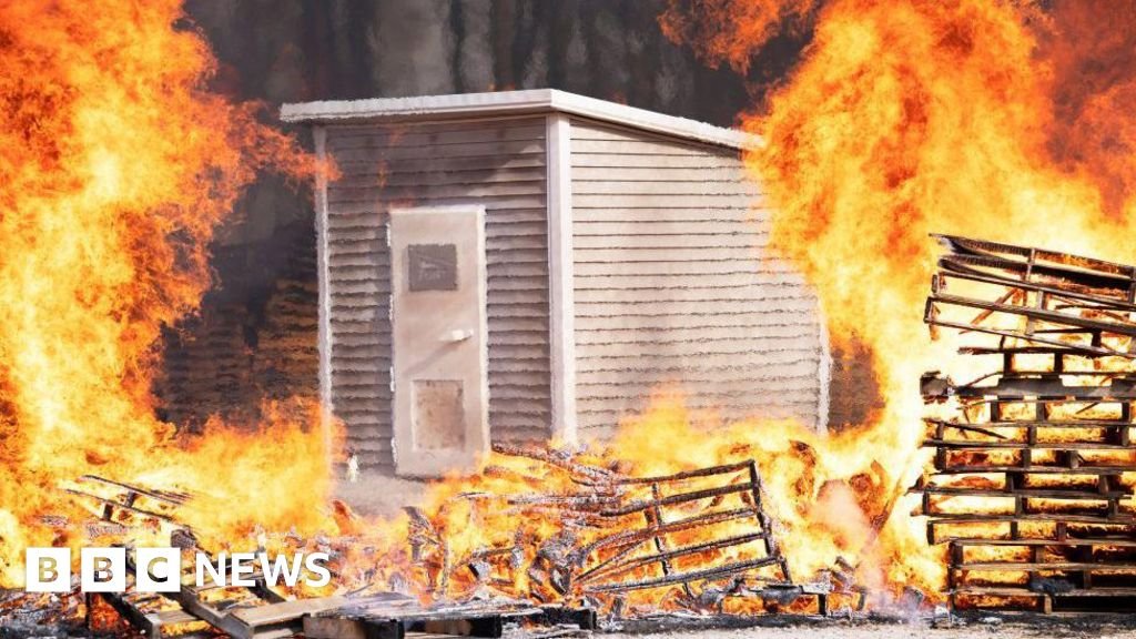 She watched a wildfire destroy her town, so she’s building fire-proof bunkers