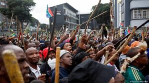 South Africa sees nationwide protests over migrants