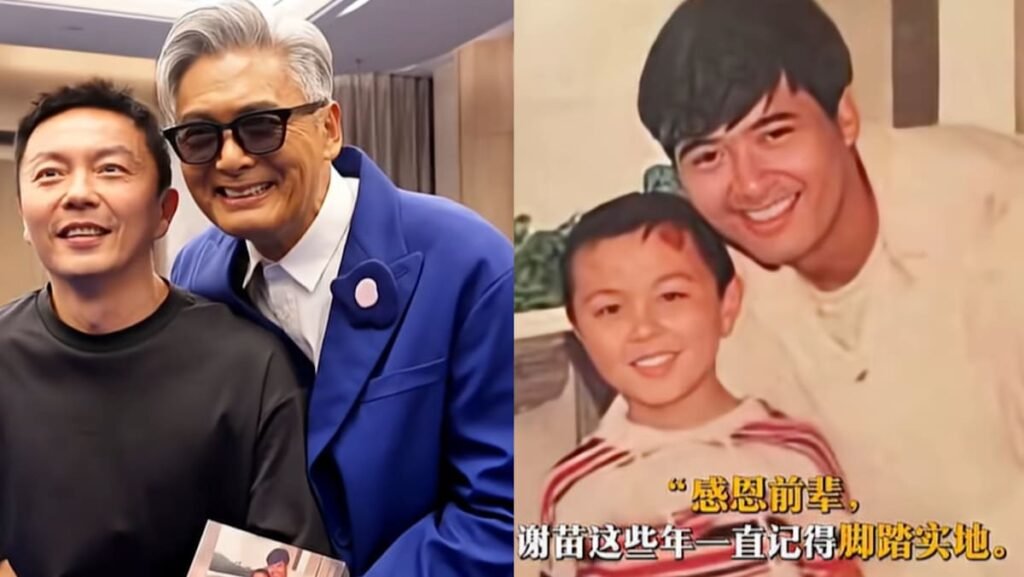Hong Kong star Chow Yun Fat reunites with former child co-star Xie Miao after 32 years