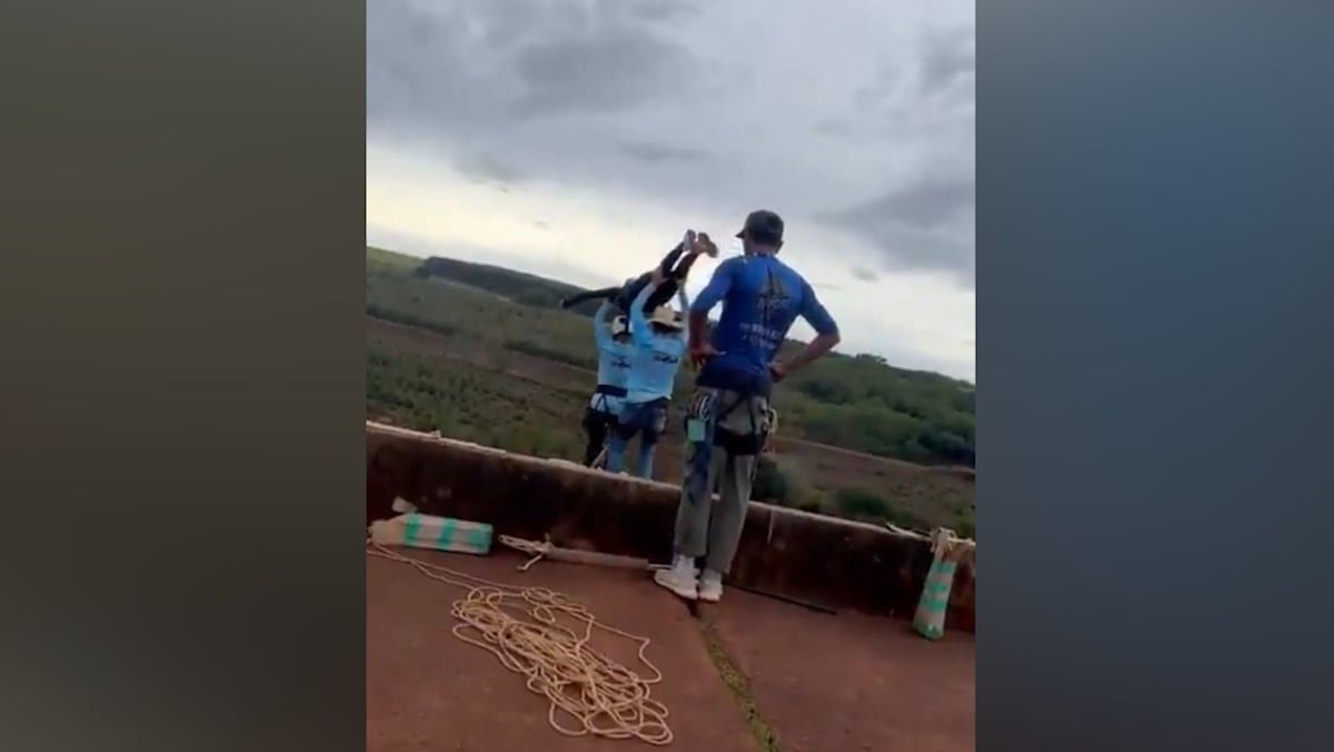 Woman dies after safety cord left off in Brazil rope jump
