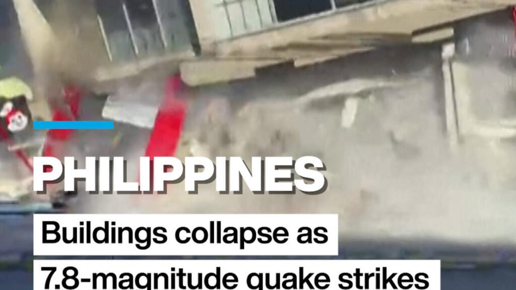 Philippines: Buildings collapse as 7.8-magnitude quake strikes