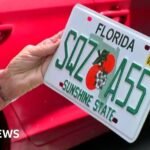 Elderly US woman shocked to receive racy new car licence plate