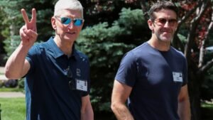 Tim Cook’s last earnings call comes at momentous time for Apple with stock at record