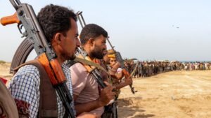 Saudi military strikes Houthi targets in Yemen after the Iran-backed militia attacked Red Sea shipping