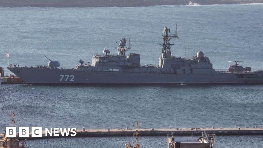 Russian warship carried out firing exercise off Plymouth coast