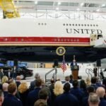 Retrofitted Qatari jet takes flight as Air Force One for Trump’s trip to North Dakota