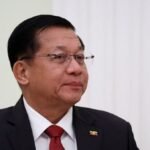 Myanmar leader Min Aung Hlaing visits Laos in first trip to an ASEAN member state