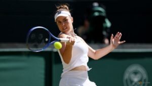 Czech rising star Noskova downs Keys to reach first Wimbledon quarter-final