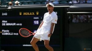 Cobolli and Paolini keep bubbling into Wimbledon quarter-finals, Britain’s Fery stays afloat