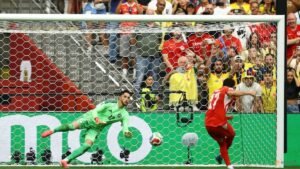 Switzerland beat Colombia on penalties to reach World Cup quarter-finals