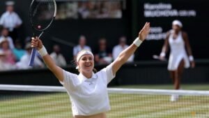 Muchova thriller sets up all-Czech Wimbledon final with Noskova