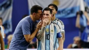 ‘A machine’: Scaloni not surprised by Messi’s form at 39