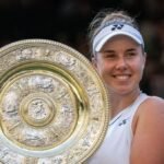 Noskova shakes off nerves to beat Muchova in Wimbledon final