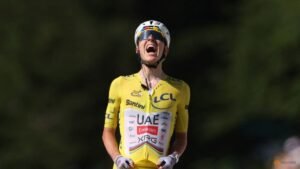 Pogacar rides to solo victory in Tour de France’s Bastille Day showdown