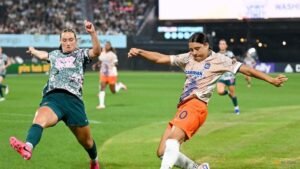 Gotham v Spirit clash draws record New York crowd for women’s sports