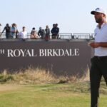 From delivery room to Claret Jug dream, Burns takes Open lead