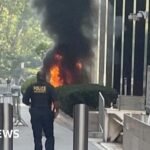‘Anti-ICE’ Army veteran set fire outside Manhattan federal building, say officials