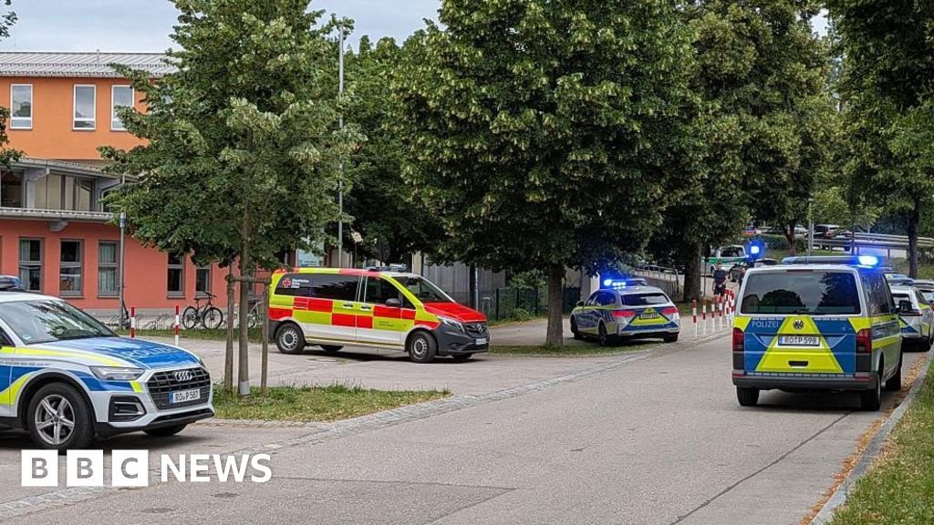 Two girls seriously injured in German school attack.