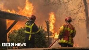 More than 250,000 evacuated as wildfires rage in France and Spain