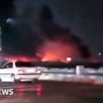 Fire blazes in Iran after US strikes