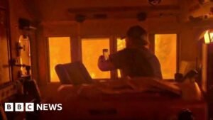 Train ‘encased in flames’ in Canada wildfire