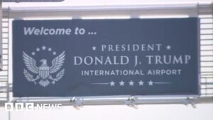 Travellers react as Florida airport renamed after Trump