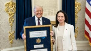 Trump’s support for Venezuela opposition head Machado wanes