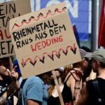 Germans protest Rheinmetall’s plans for Berlin arms factory