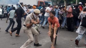 Delhi police crack down on student protests