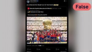 Fact check: Trump wasn’t edited out of Spain World Cup photo