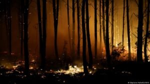 Heat waves fuel wildfires across southern Europe
