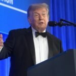 Trump speaks at delayed White House Correspondents’ Dinner