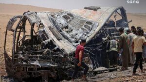 Dozens dead after buses collide in eastern Syria