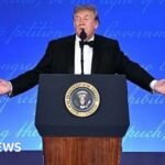 Inside the room as Trump reattempts press dinner