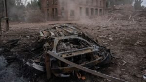 Russia hits arms expo near Kyiv, kills 10: officials