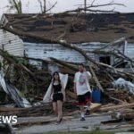Drone footage shows extent of Wisconsin tornado